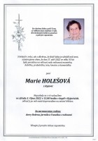 říjen2022_Parte Holešová Marie_Bílovec