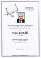 říjen2022_Parte Kolář Miloš_Příbor