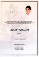 říjen2022_Parte Štandlová Jiřina_Bílovec