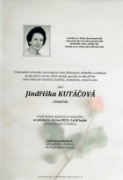 červen23_Parte Kutáčová Jindřiška_Příbor