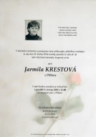 červen24_Parte Krestová Jarmila_Příbor