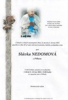 červen24_Parte Nedomová Stanislava_Příbor