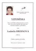 Vzpomínka Hrdinová Ludmila