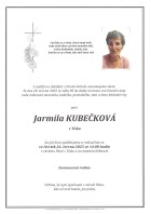 červen25_Parte Kubečková Jarmila_Bílovec