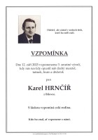 Vzpomínka Hrnčíř Karel