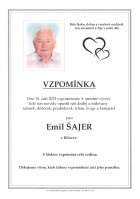Vzpomínka Šajer Emil