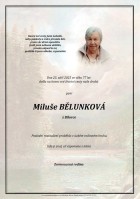 říjen25_Parte Bělunková Miluše_Bílovec