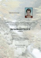 březen26_Parte Kotková Jarmila_Příbor