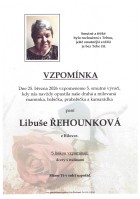 Vzpomínka Řehounková Libuše