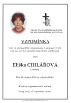 Vzpomínka Cihlářová Eliška