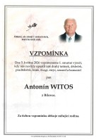 Vzpomínka Witos Antonín